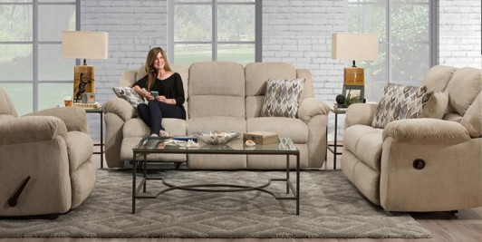 Fawn Dual Reclining Sofa & Loveseat